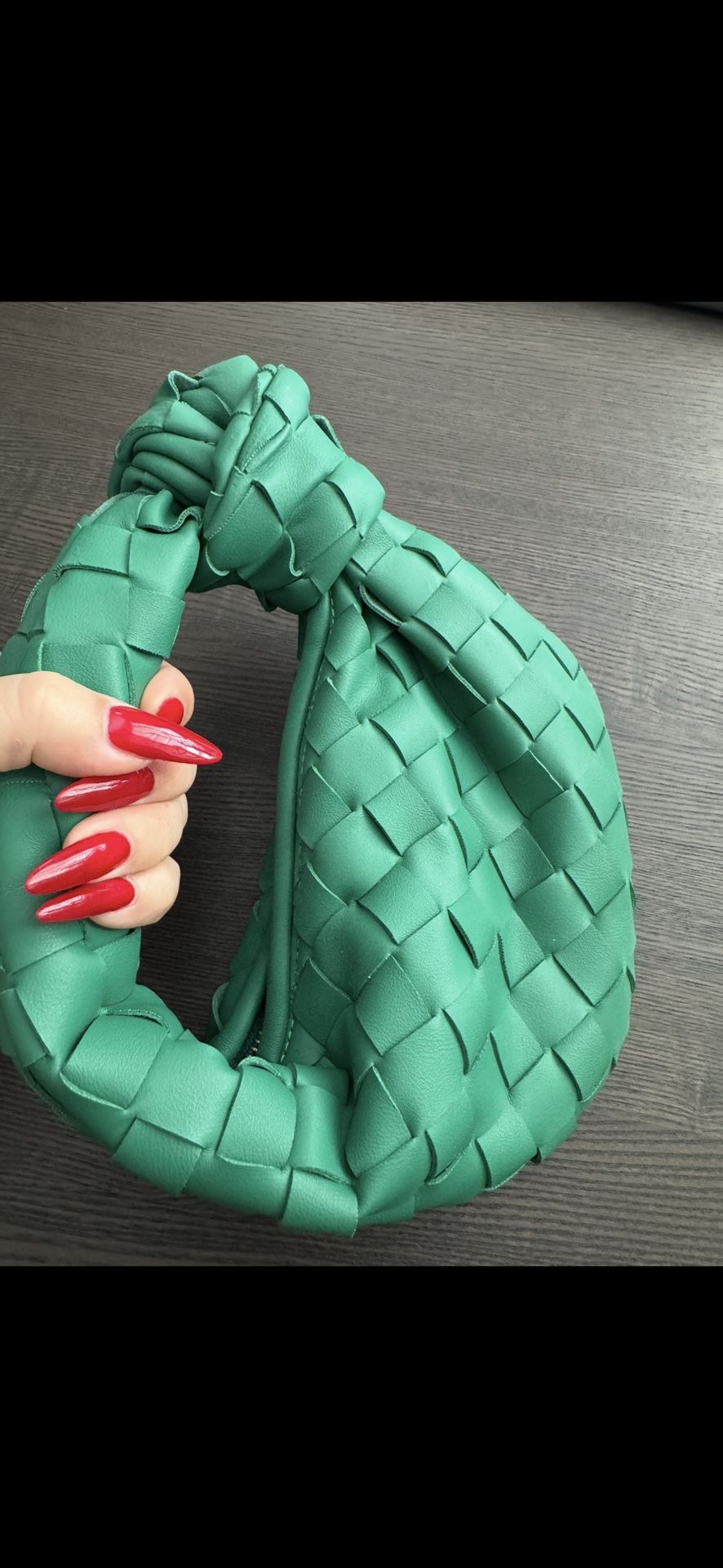 Beautiful Women Fashion Designer Ladies Green Bag Bucket Purse Faux Leather