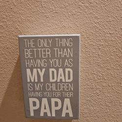 BEST  DAD NEW WOOD WALL DECOR 