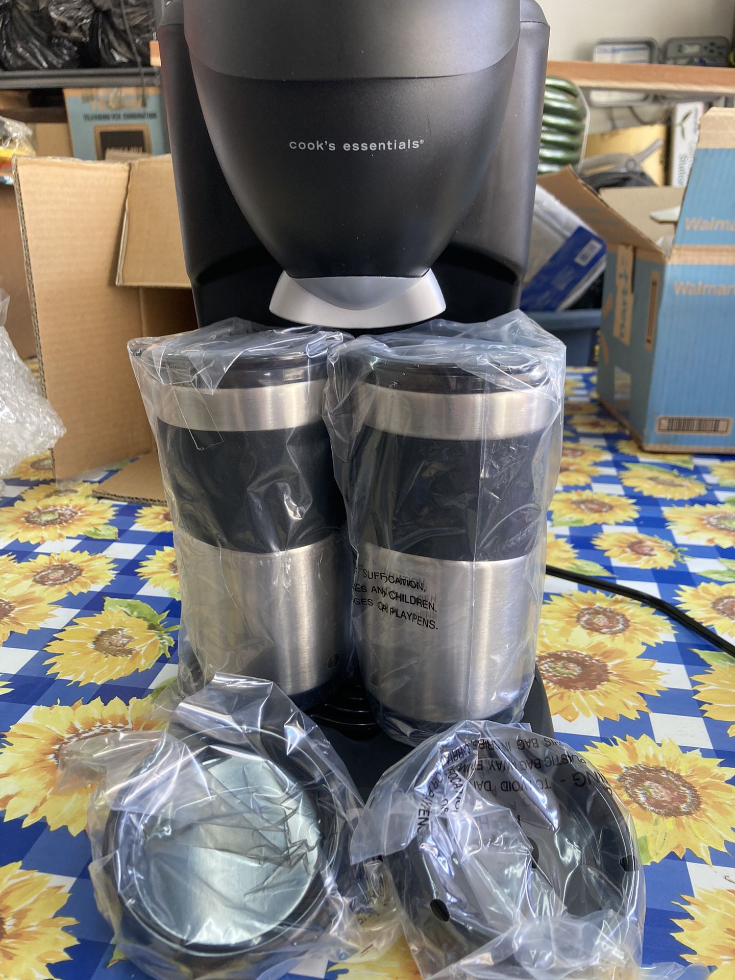 Cooks Essentials Two Cup coffee Maker