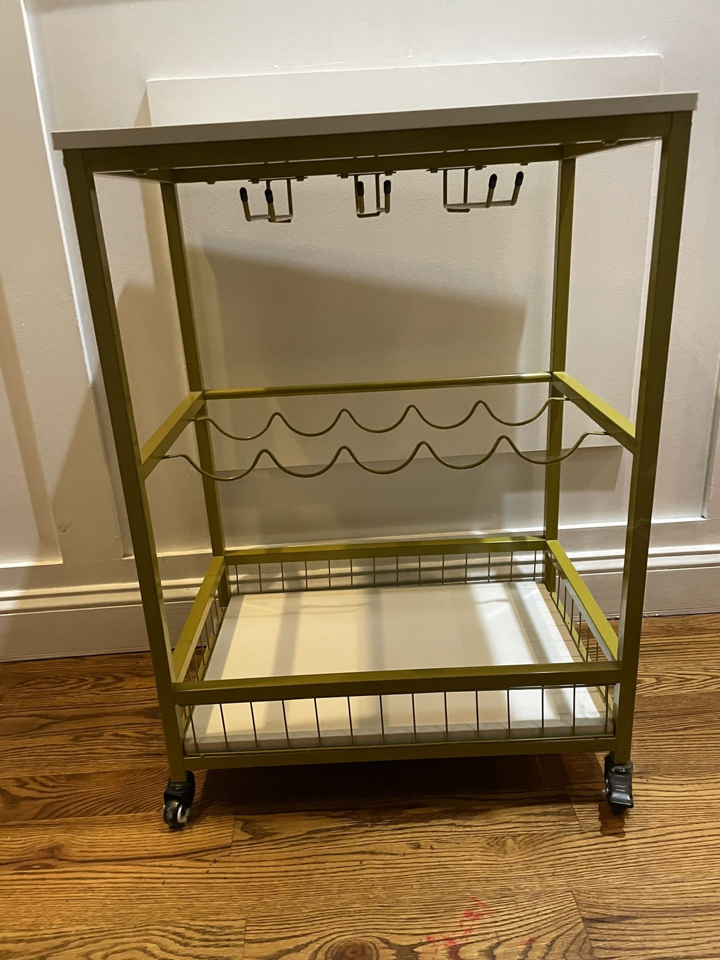 Industrial Wine Rack Bar Cart