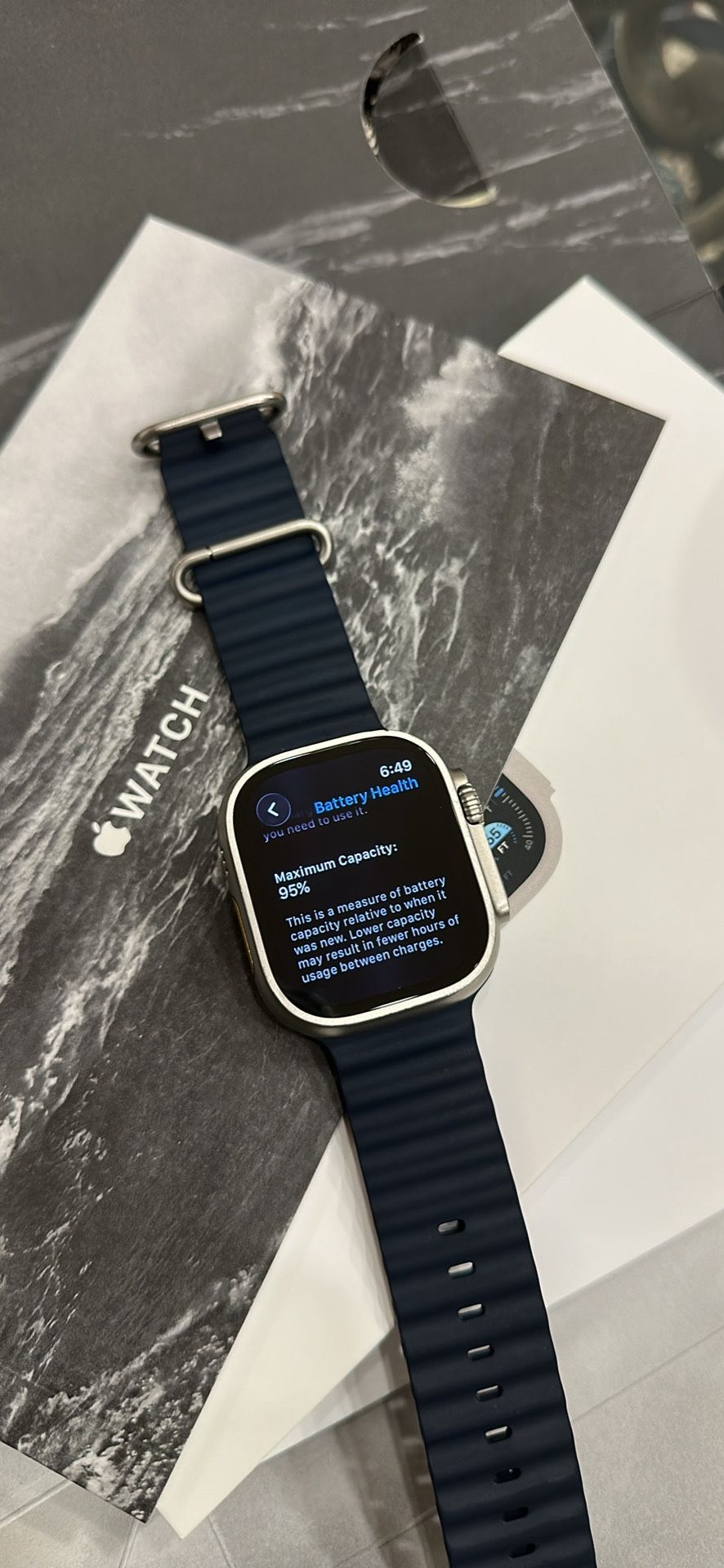 Apple Watch Ultra 2 49mm Titanium Ocean Band
