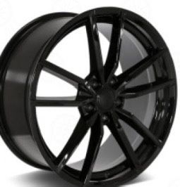 Volkswagen Jetta Psssat Gti 19” New Blk Factory Style New Rims Tires Set