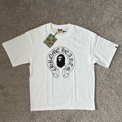 White Bathing Ape Bape X Chrome Hearts T-shirt