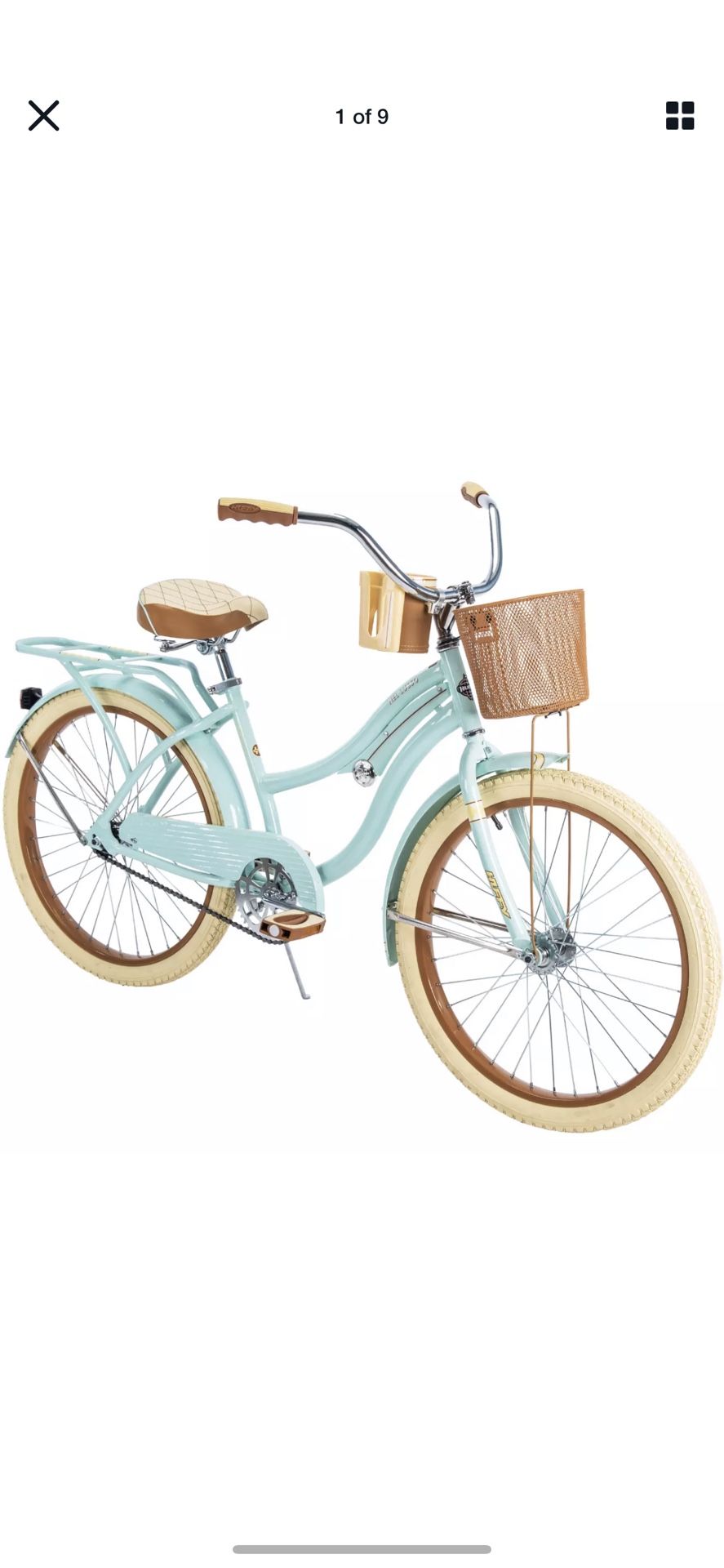 Huffy Nel Lusso Classic Cruiser Bike Girl’s Mint Green 24” BRAND NEW in box, Factory Sealed