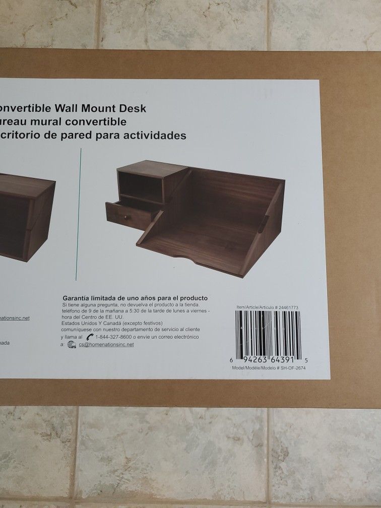 Brand New Wall Mount Desk