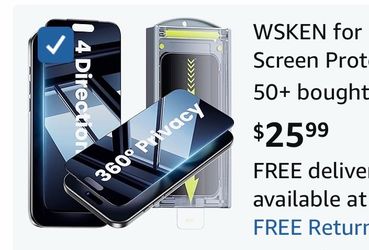 Privacy Screen Protector for iPhone Air by WSKEN