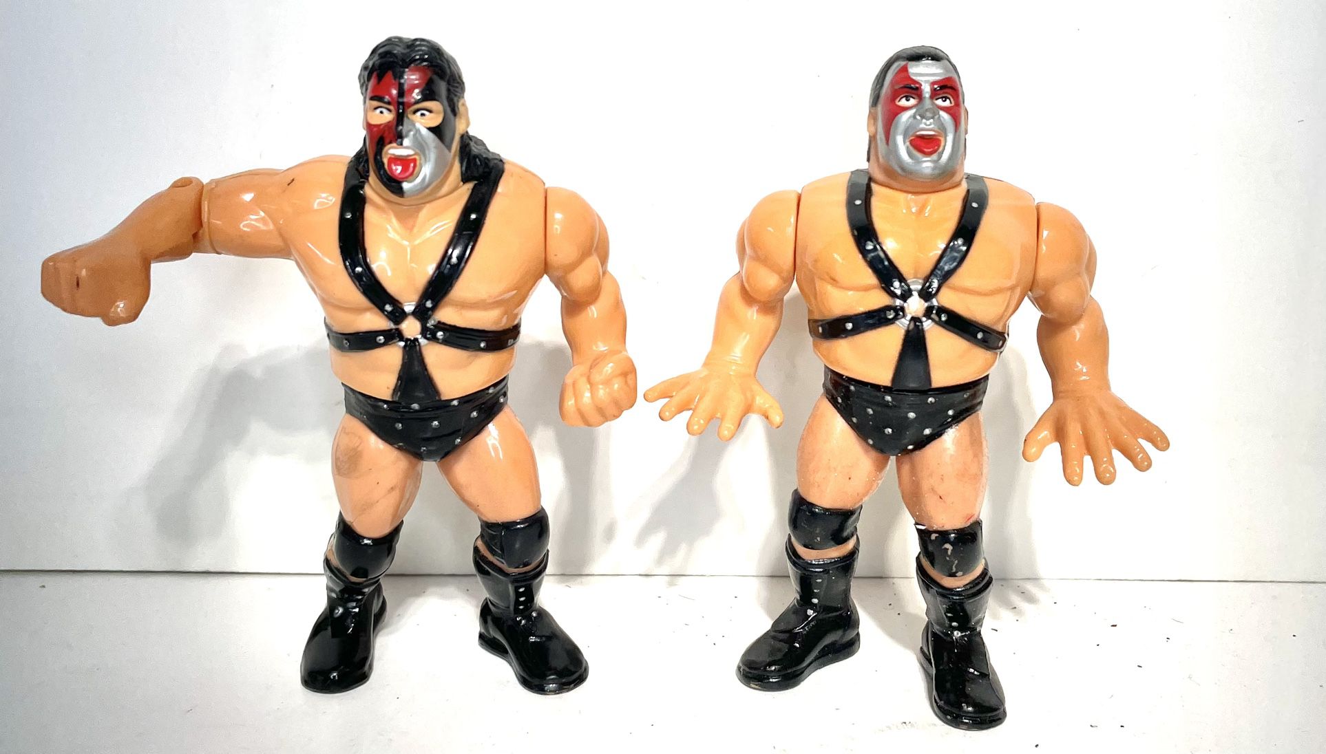 Vintage 1990 & 1991 Titan Sports WWE WWF Action Figures Demolition Ax & Crush Tag-Team