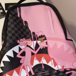Authentic Sprayground Pink Panther Shark Backpack