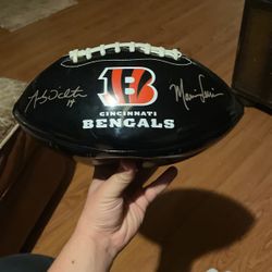 RARE Andy Dalton and the Bengals signed the football