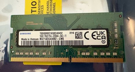 Samsung 16GB PC4-3200A DDR4 SODIMM Laptop RAM Memory - Fresh Pull