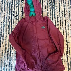 North Face Womens Raincoat (large)