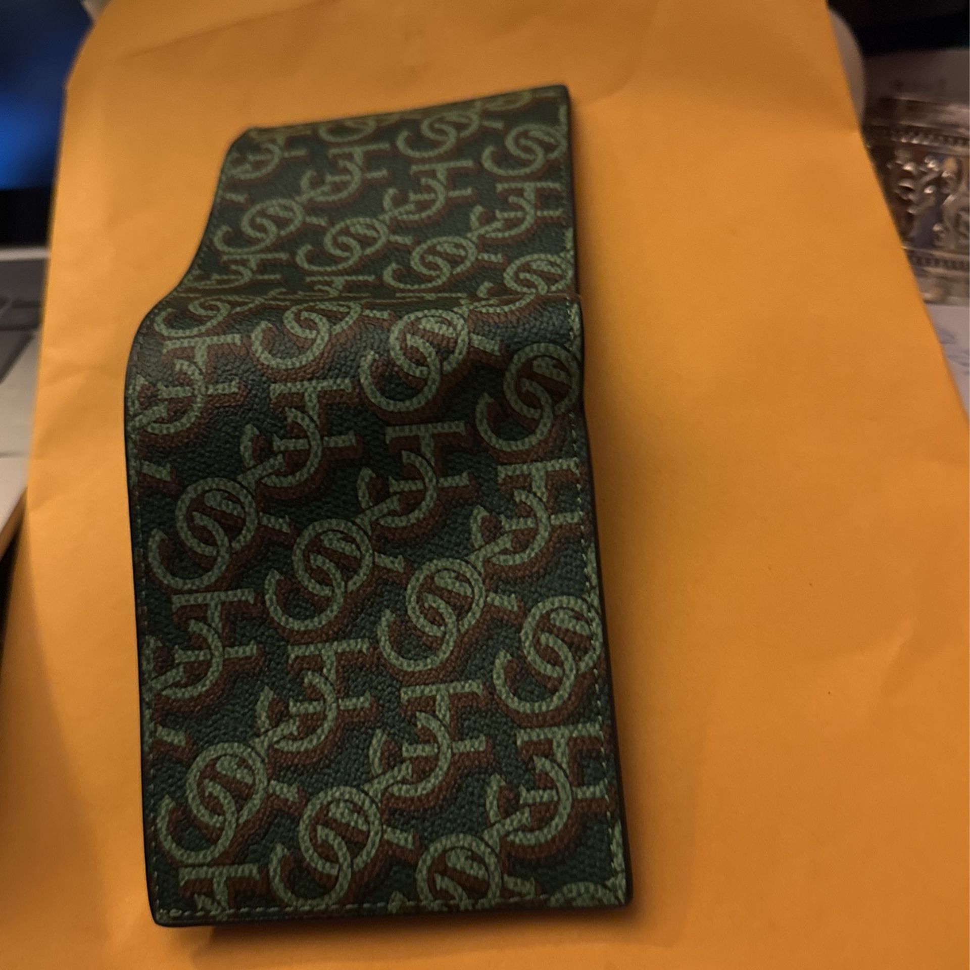 Authentic Coach Monogram ID Wallet