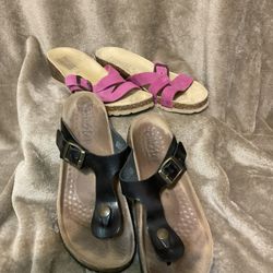 Sandals Size 6-Tuscany By Easy Street And Biostep Can Be Sold Separate Or As A Package 