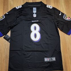 NFL Baltimore Ravens football uniform No.8 Lamar Jackson jersey