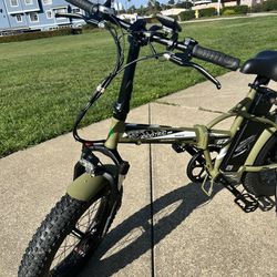 Matt Green 48V Fat Tire Portable and Folding Electric Bike with color LCD display