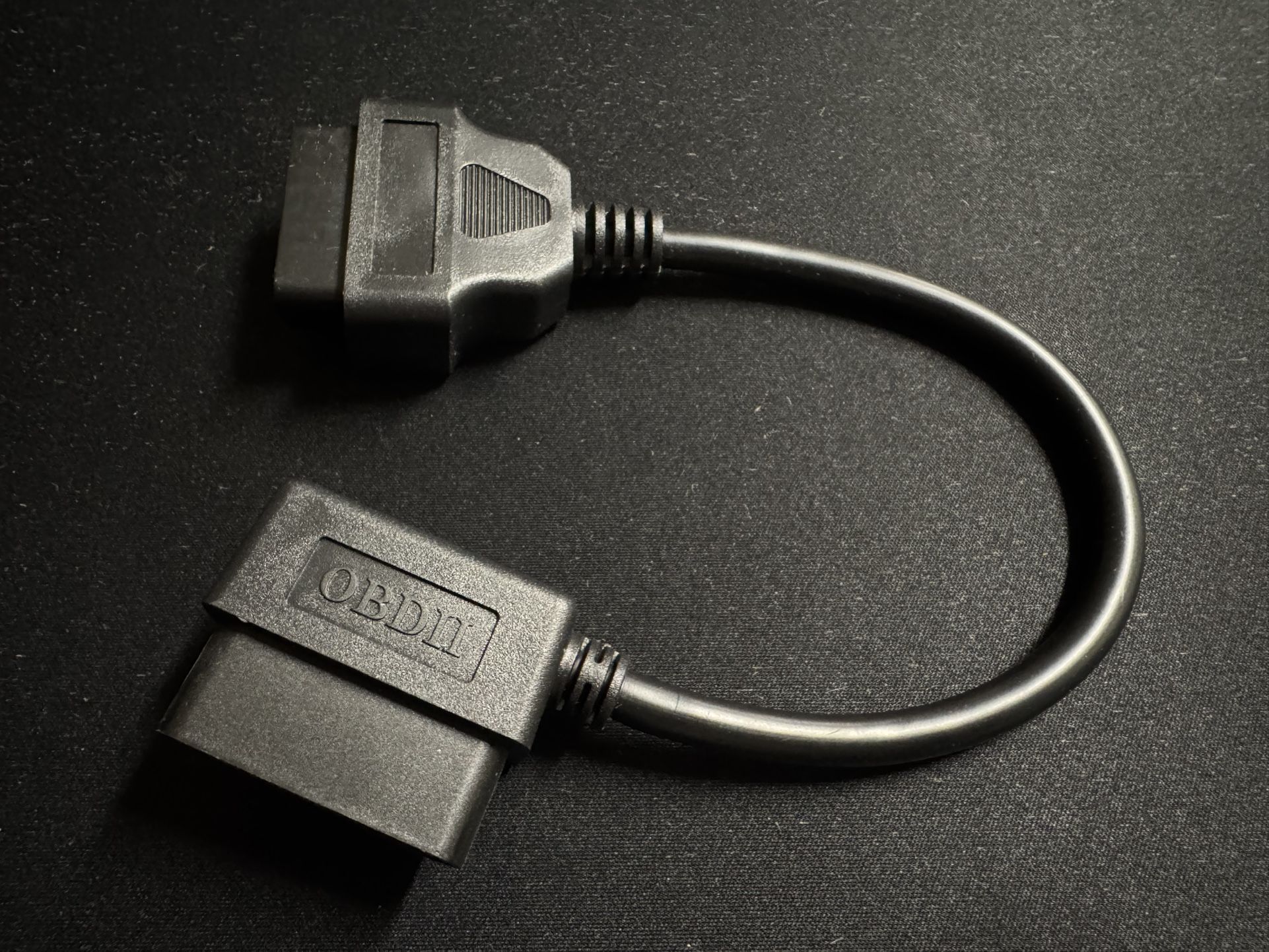 OEM Black OBD2 Connector Cable Male To Female 16 Pin For Diagnostic