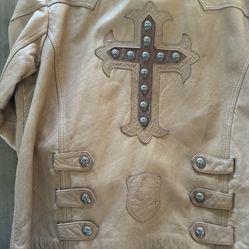 RARE COLLECTION AFFLICTION LEATHER JACKET #358/1400 XL