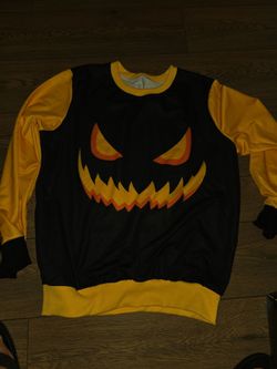 Pumpkin Black and orange sweater
