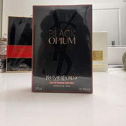 YSL black opium over red perfume