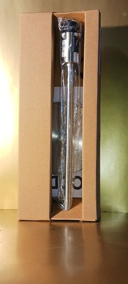 Ikea stainless steel top dresser office desk lamp light stand NO SHADE