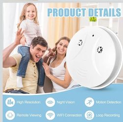 Visible Ceiling Mount Indoor WiFi Camera 1080P HD – for Baby Pet Elderly Monitoring, Round Design, No Smoke Detection