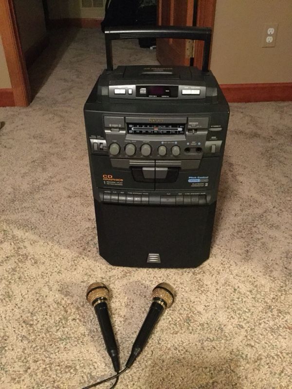 Vintage Venturer CD Karaoke Sing a Song Machine K2020 with two microphones