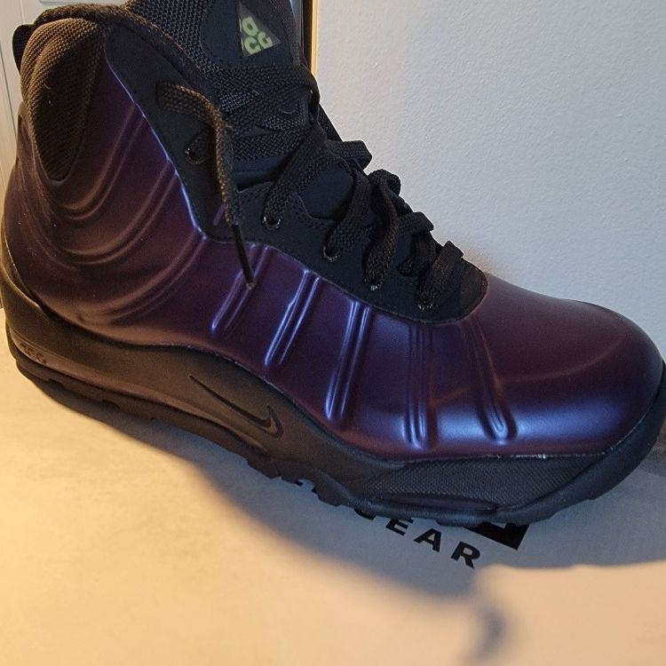 Black foamposite outgrew boots