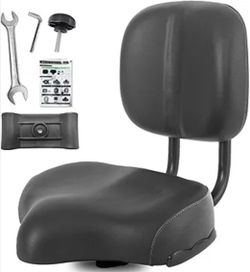 Bike Seat with Backrest, Oversized Comfortable Ergonomic Design Bicycle Saddle for Men and Women Adjustable Height Bike Saddle for Tricycle City Bike 