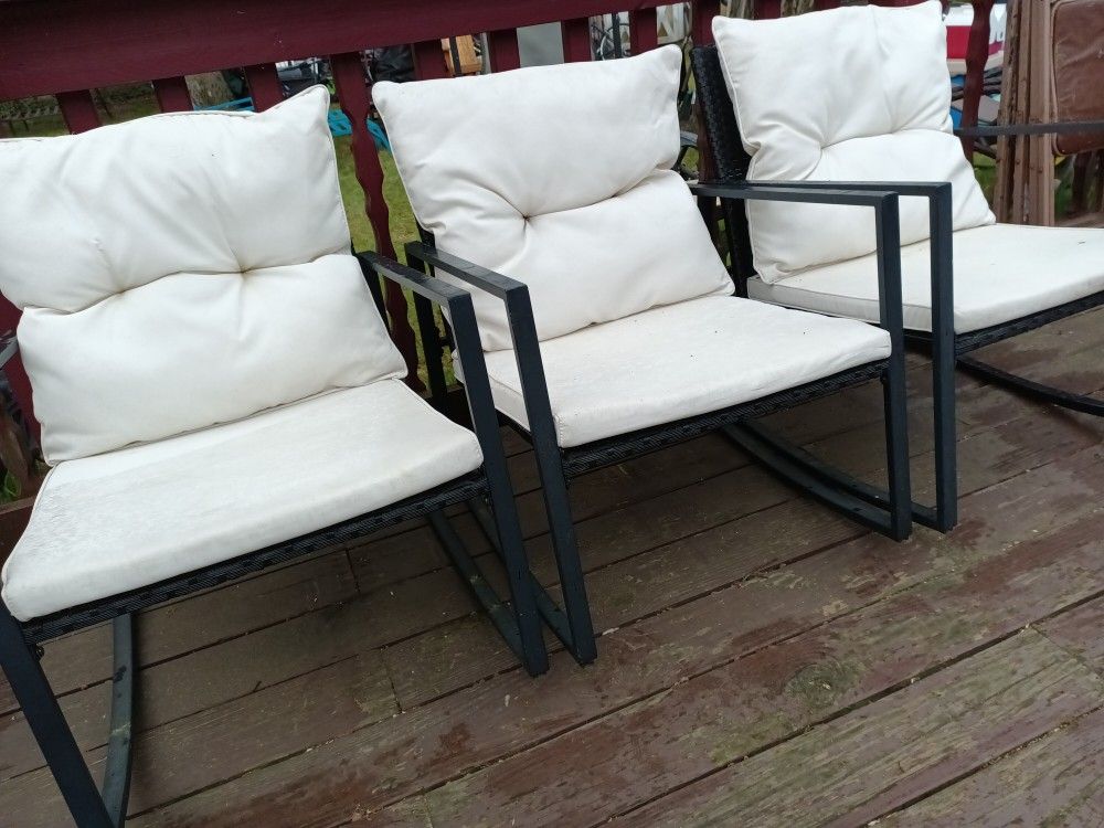 Wrought Iron Rocker Chairs -Outdoor