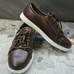 Brown Leather American Eagle Boy Shoe - Size 2 1/2