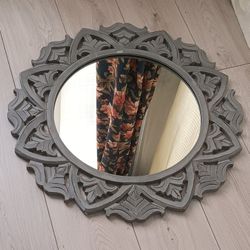 Decorative Carved Wood Wall Mirror