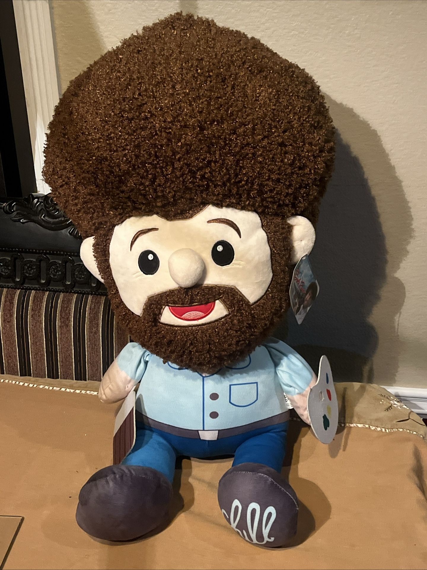 Bob Ross Plush Doll New with Tag Fiesta Painting Paint Brush Licensed 30” Jumbo