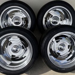 Intro Billet  All Polished Wheels 17x11 With Toyo 315/35/17 Tires for Ford 5x5.5 - Chevy 5x5🔥🔥🔥