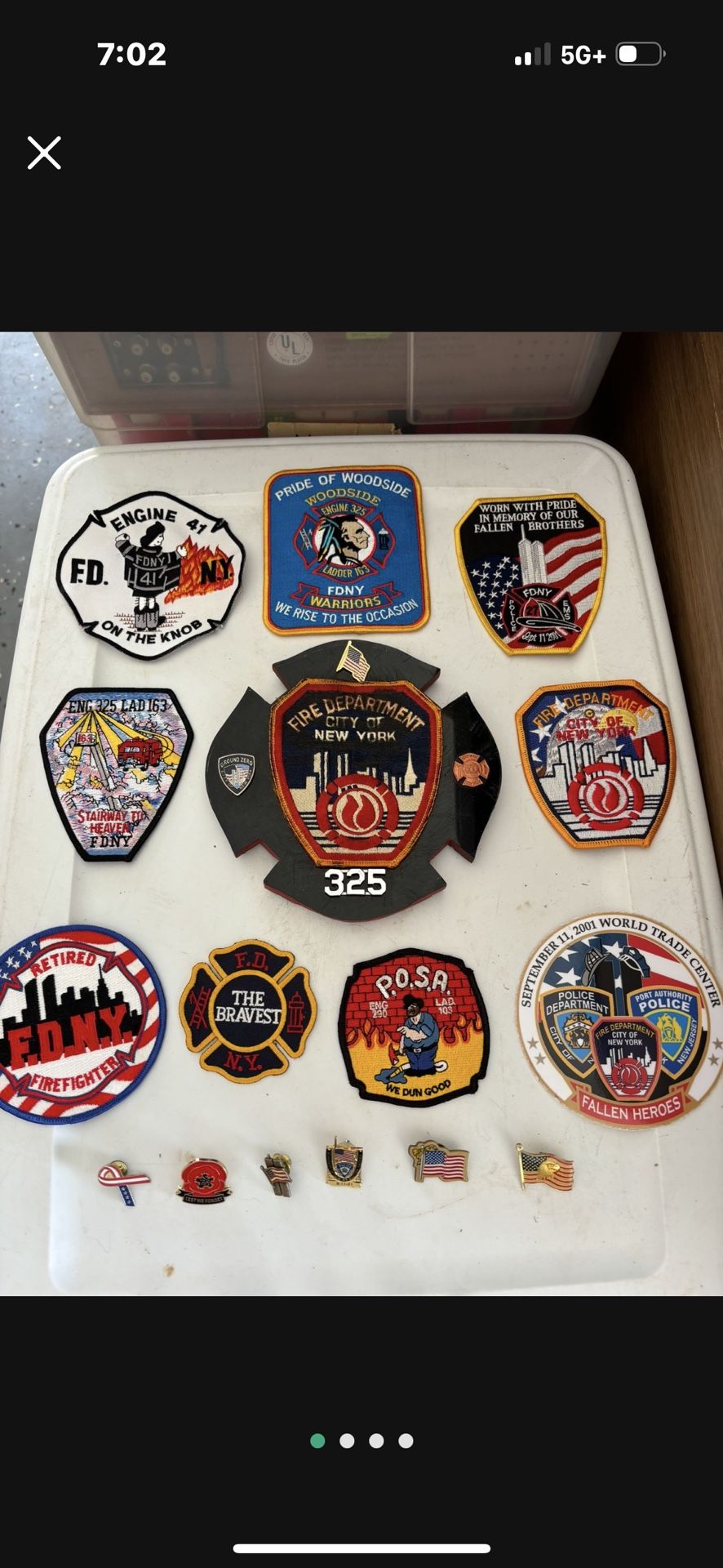 9-11 FDNY Fallen Hero Patches & Pins
