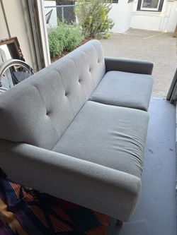 Grey Mid Century Couch