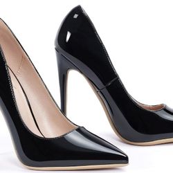 GENSHUO Women's 4.7 Inch Pumps High Heels Dress Shoes Wedding, Stiletto, Sexy, Pointy, Closed Toe, Slip on, Party, Porm