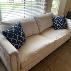 White/tan Couch