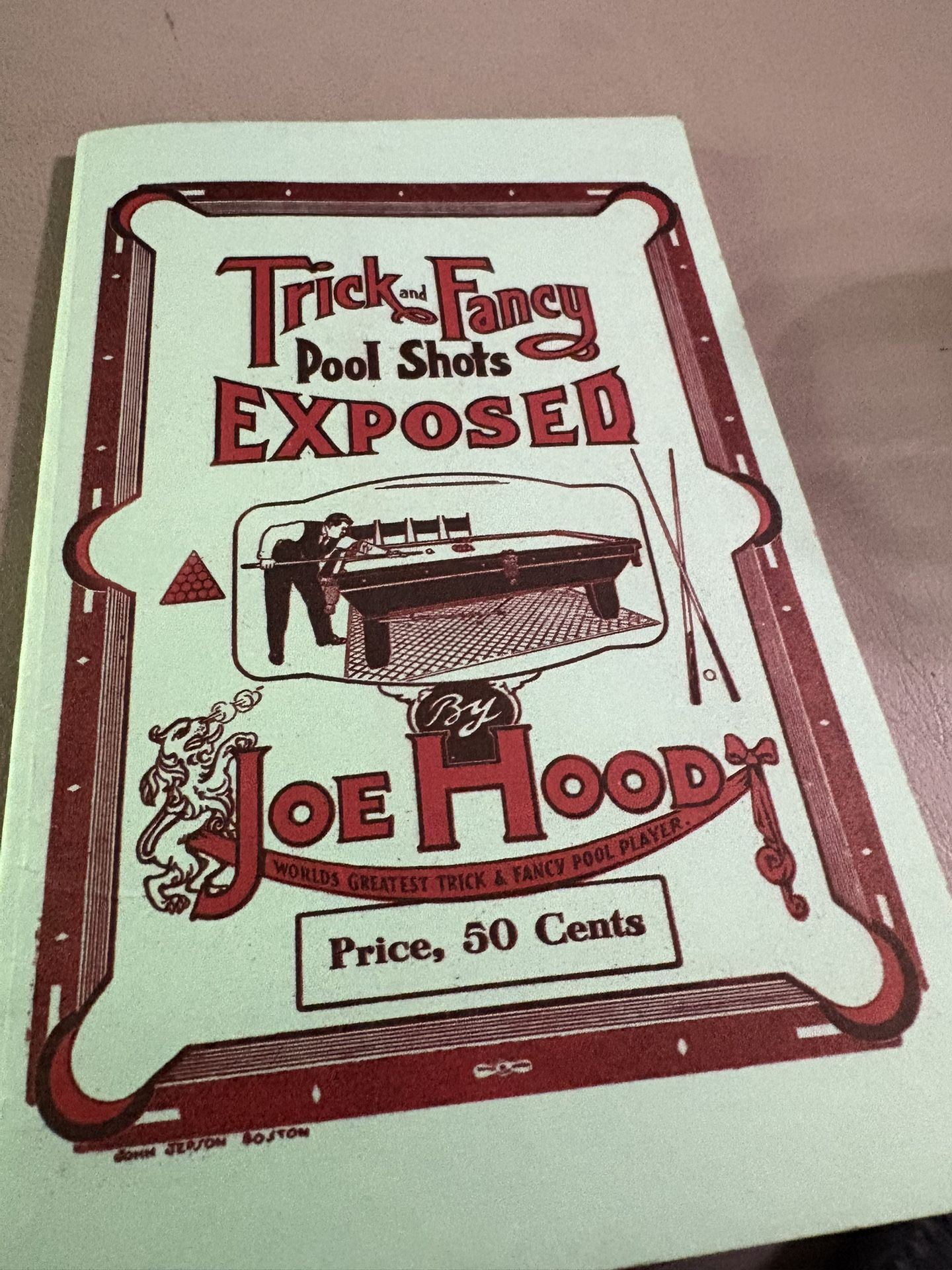 Billiards Trick Shots By Joe Hood