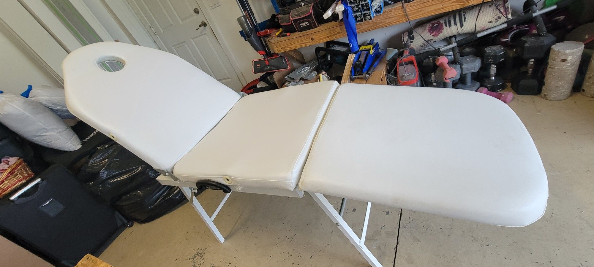 Esthetician Bed and Rolling Cart