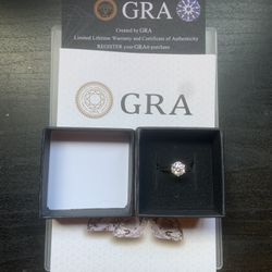 Moissanite Ring Earrings 