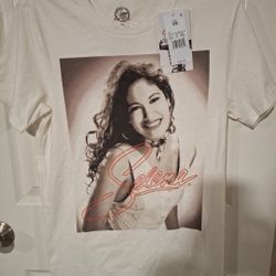 Selena Quintanilla Retro Tour T-Shirt Graphic Tee Women’s Size XS White New