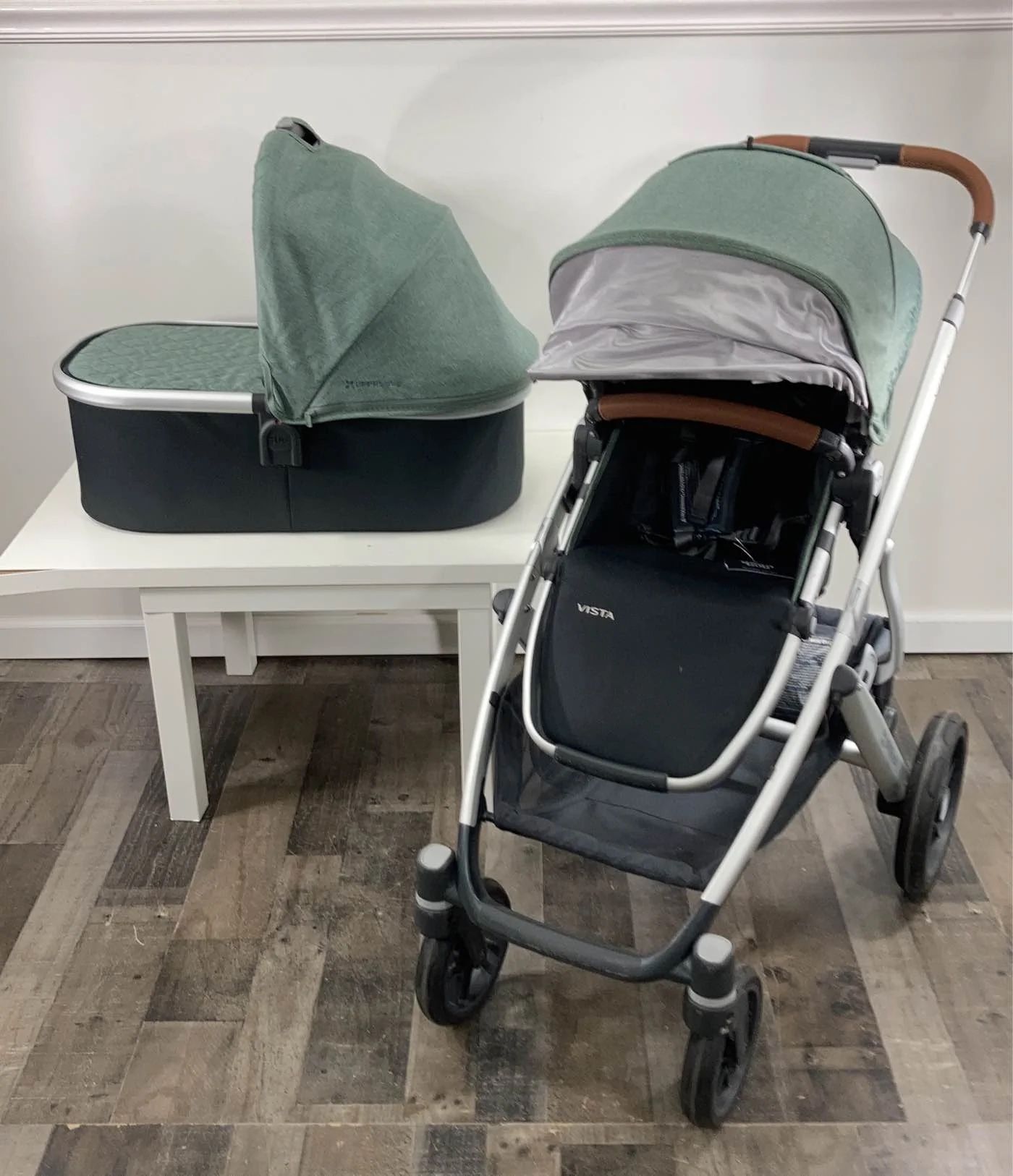 UPPAbaby VISTA Stroller, Emmett (Green Melange) 