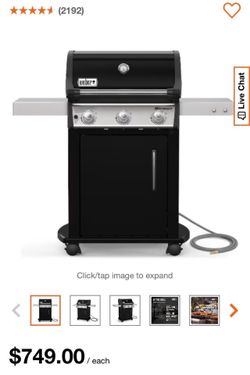 Weber Spirit E-315 3-Burner Natural Gas BBQ in Black