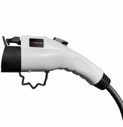 Schumacher Electric SC1455 - Portable charger for electric vehicles level 2, up to 16 A, works with 120V or 240V power outlets, 28ft charging cable, c