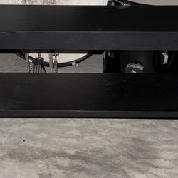 Ikea Black TV stand with shelf