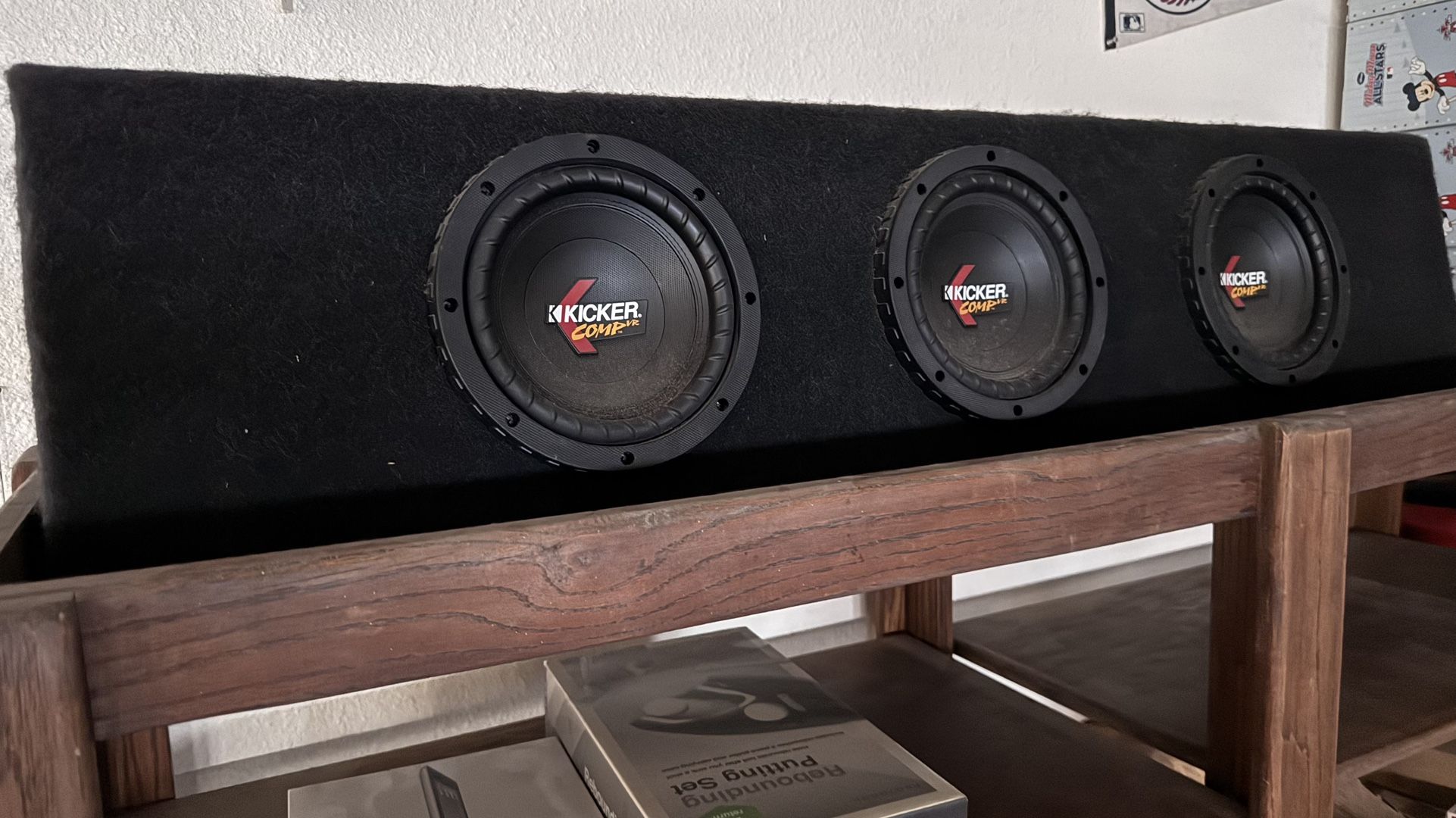 Kicker Subwoofer Speakers And Alpine Amplifier
