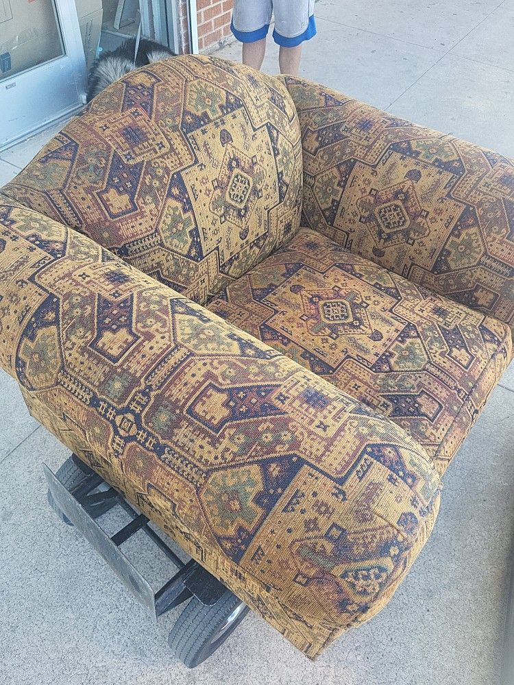 Antique Mayan Design Chair