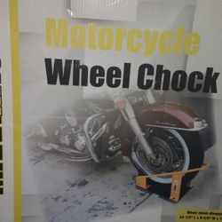 Motorcycle wheel chock