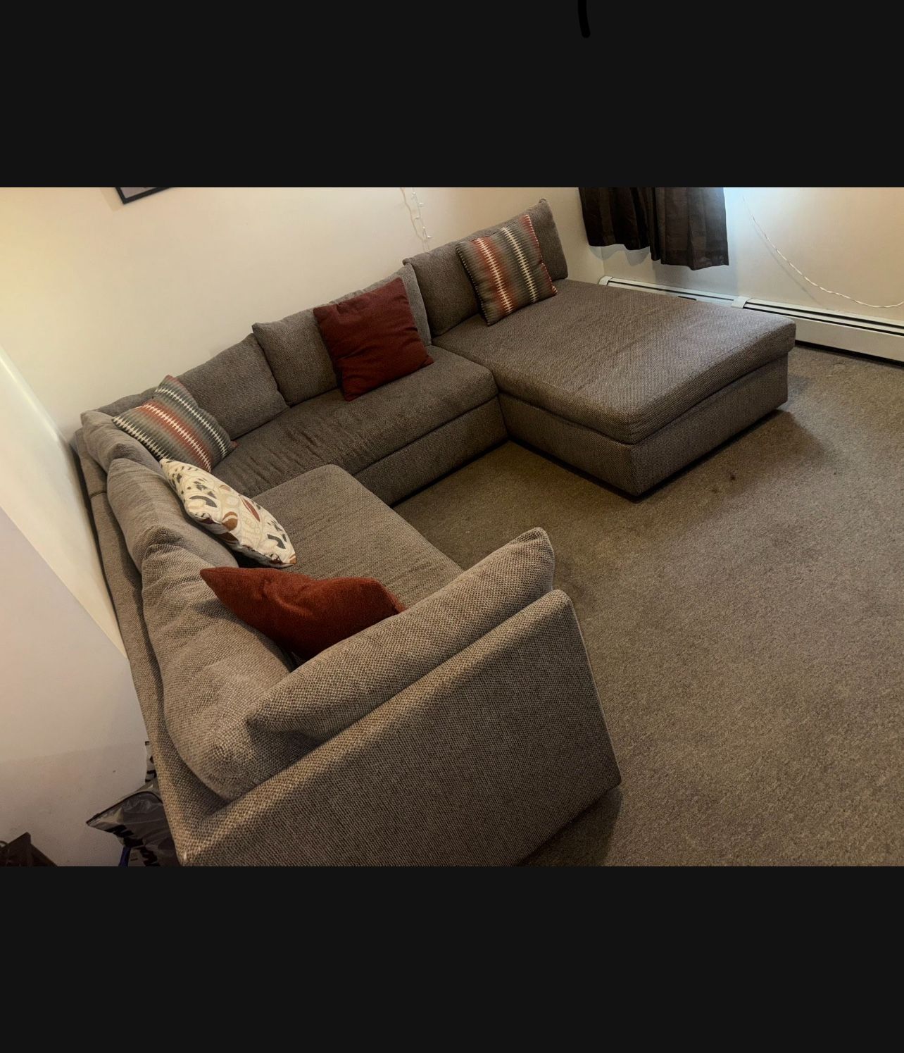 Comfy three section couch