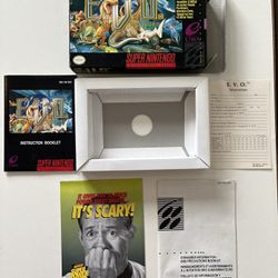 E.V.O Search For Eden SNES Box, Manual, Insert, & Registration Card *NO GAME